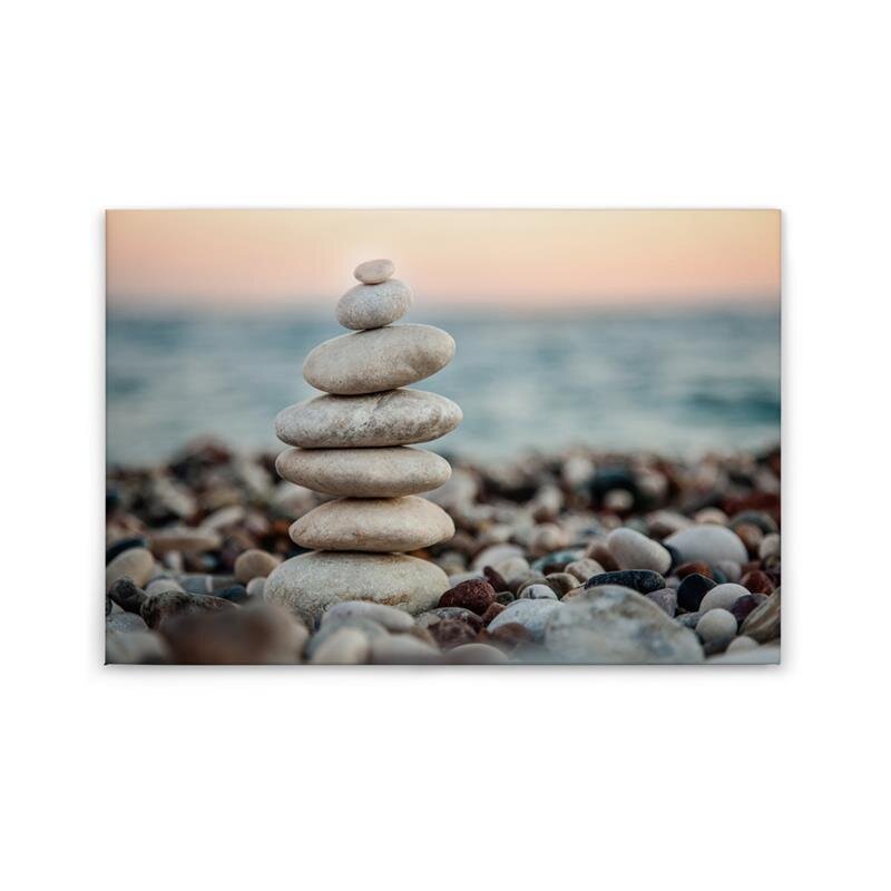 A.S. Création Leinwandbild StoneBeach1 Größe 90cm x 60cm