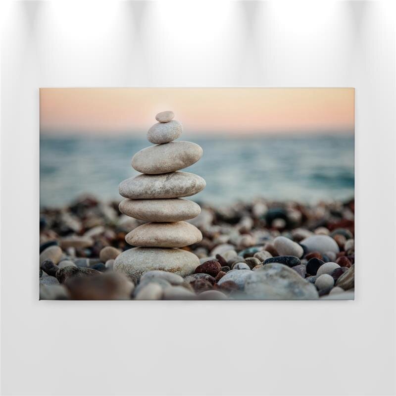 A.S. Création Leinwandbild StoneBeach1 Größe 90cm x 60cm