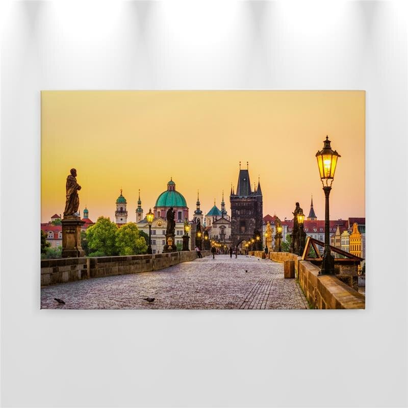A.S. Création Leinwandbild CharlesBridge Größe 90cm x 60cm