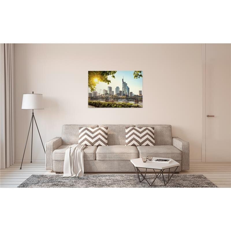 A.S. Création Leinwandbild FrankfurtCity Größe 90cm x 60cm