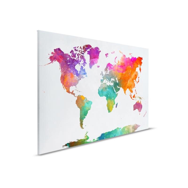 A.S. Création Leinwandbild GlobalMap Größe 90cm x 60cm
