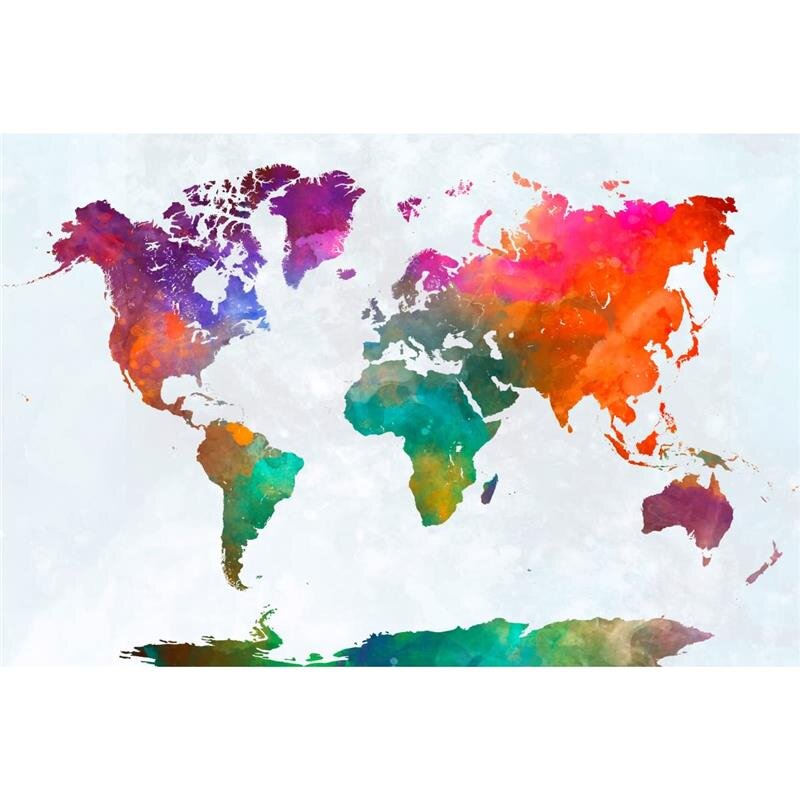 A.S. Création Leinwandbild GlobalMap Größe 90cm x 60cm