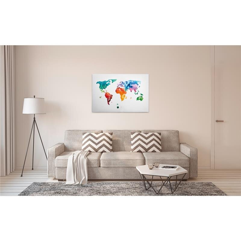 A.S. Création Leinwandbild ColourfulWorld1 Größe 90cm x 60cm