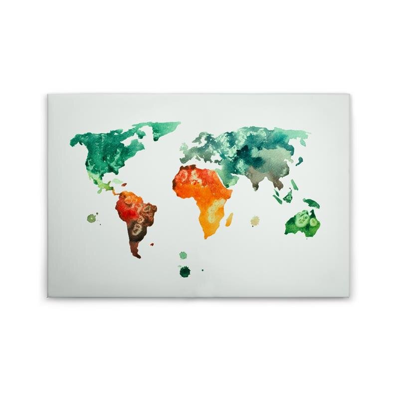 A.S. Création Leinwandbild ColourfulWorld3 Größe 90cm x 60cm