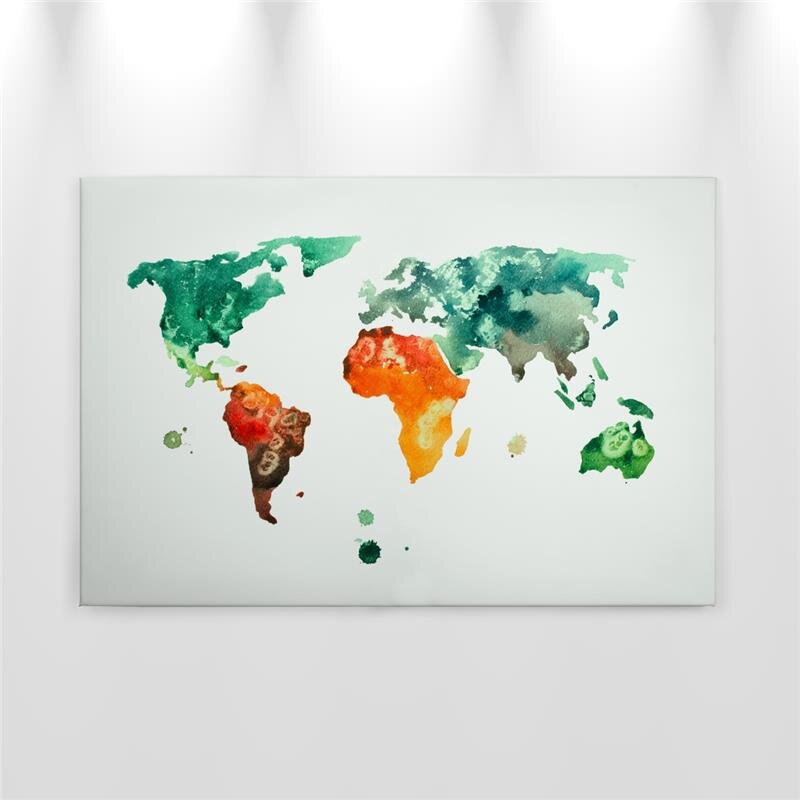 A.S. Création Leinwandbild ColourfulWorld3 Größe 90cm x 60cm