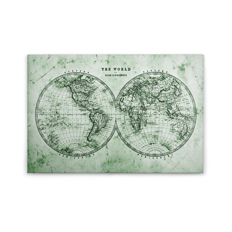 A.S. Création Leinwandbild Hemispheres2 Größe 90cm x 60cm