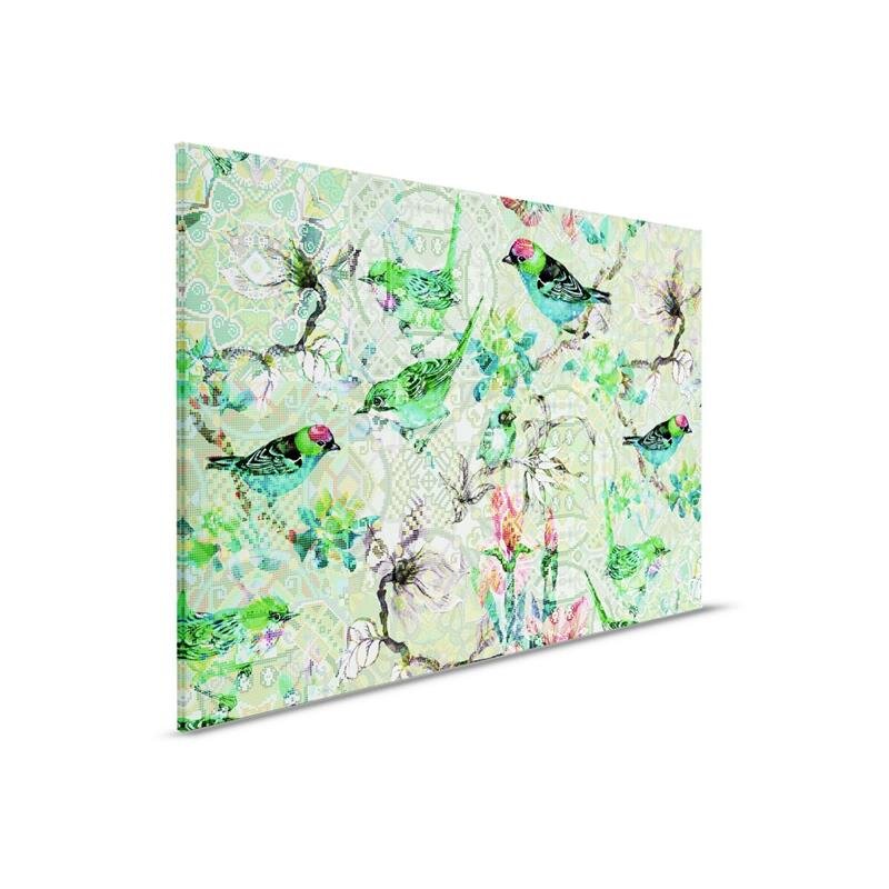 A.S. Création Leinwandbild mosaicbirds1 Größe 90cm x 60cm