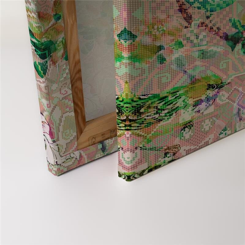 A.S. Création Leinwandbild mosaicbirds2 Größe 90cm x 60cm