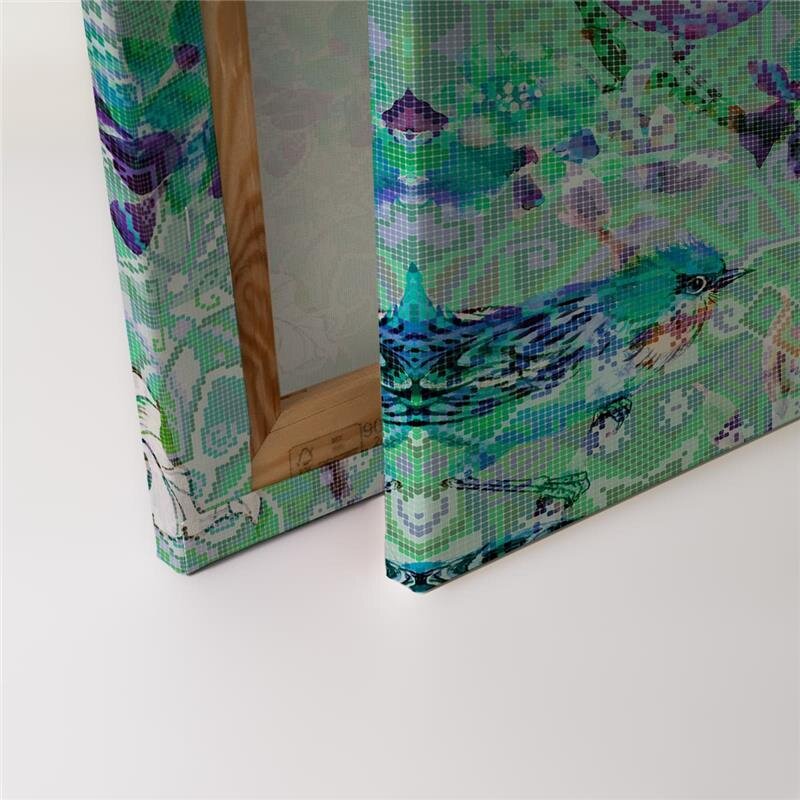 A.S. Création Leinwandbild mosaicbirds3 Größe 90cm x 60cm