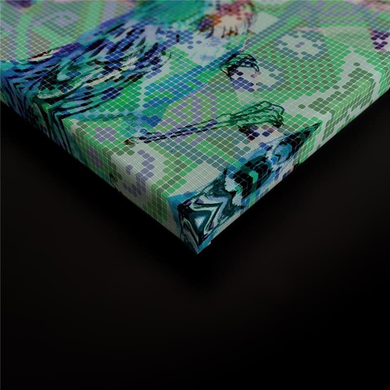 A.S. Création Leinwandbild mosaicbirds3 Größe 90cm x 60cm