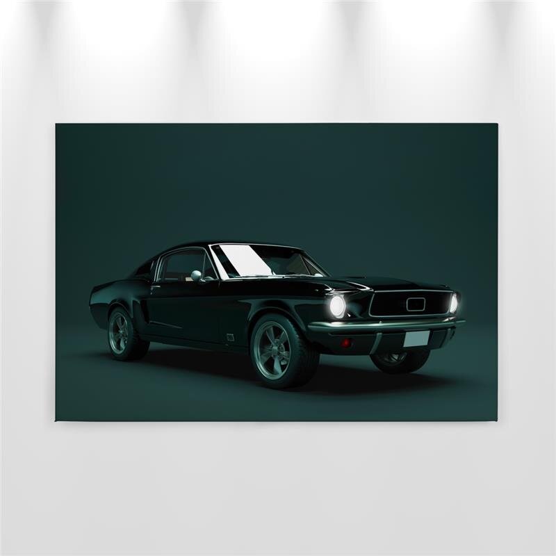 A.S. Création Leinwandbild mustang2 Größe 90cm x 60cm