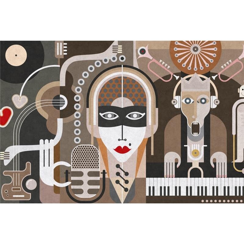 A.S. Création Leinwandbild wallofsound3 Größe 90cm x 60cm