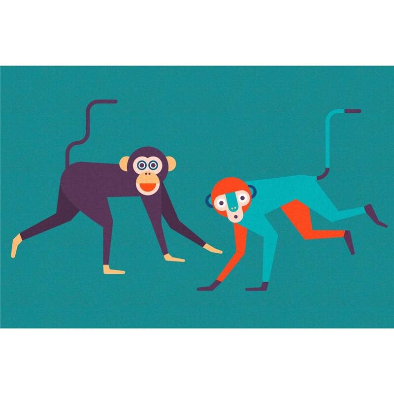 A.S. Création Leinwandbild monkeybusiness1 Größe 90cm x 60cm