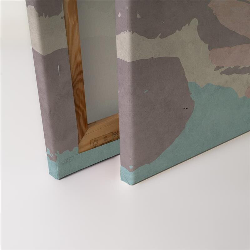 A.S. Création Leinwandbild floralcollage2 Größe 90cm x 60cm