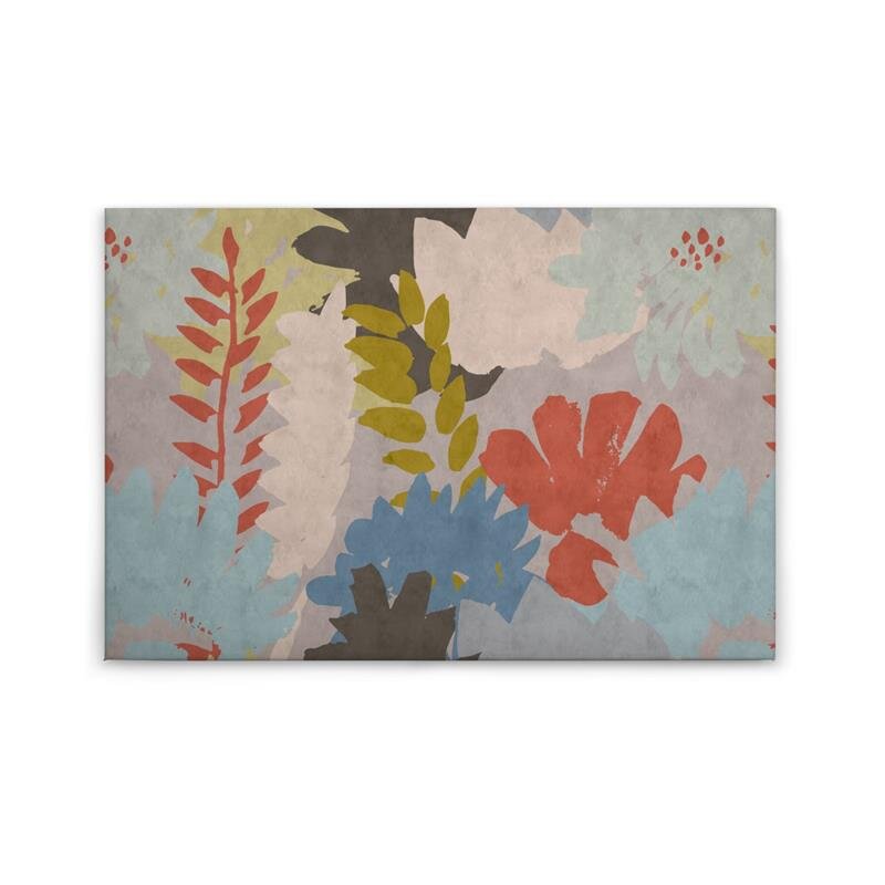 A.S. Création Leinwandbild floralcollage3 Größe 90cm x 60cm