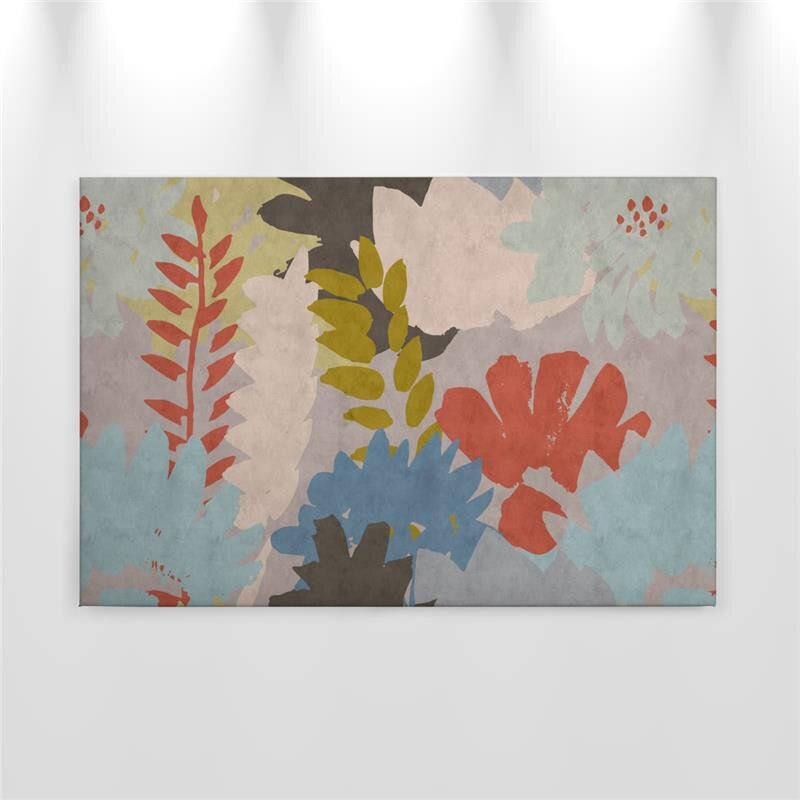 A.S. Création Leinwandbild floralcollage3 Größe 90cm x 60cm