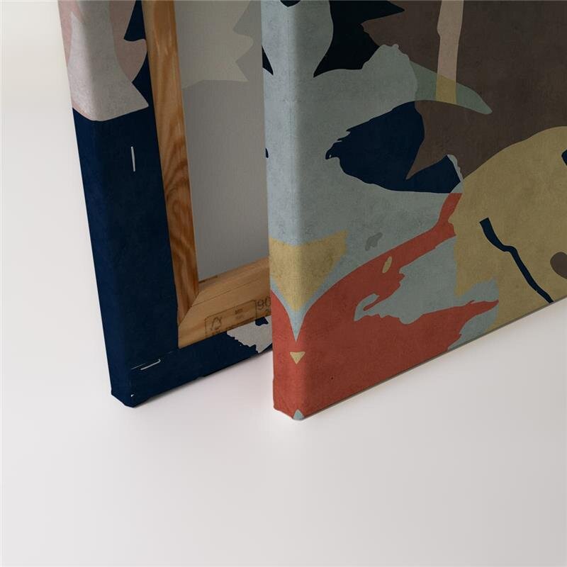 A.S. Création Leinwandbild floralcollage4 Größe 90cm x 60cm