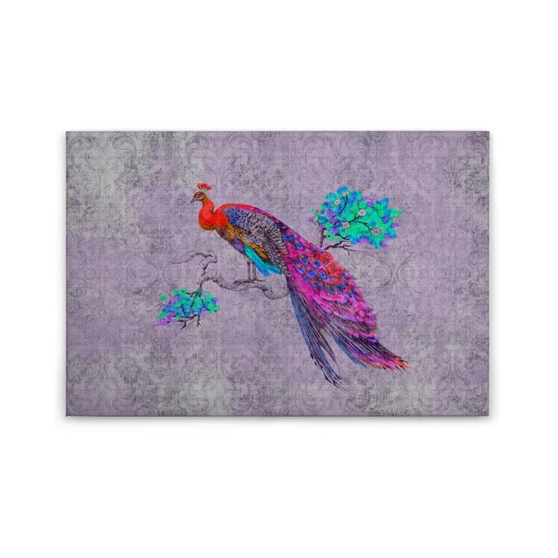 A.S. Création Leinwandbild peacock3 Größe 90cm x 60cm