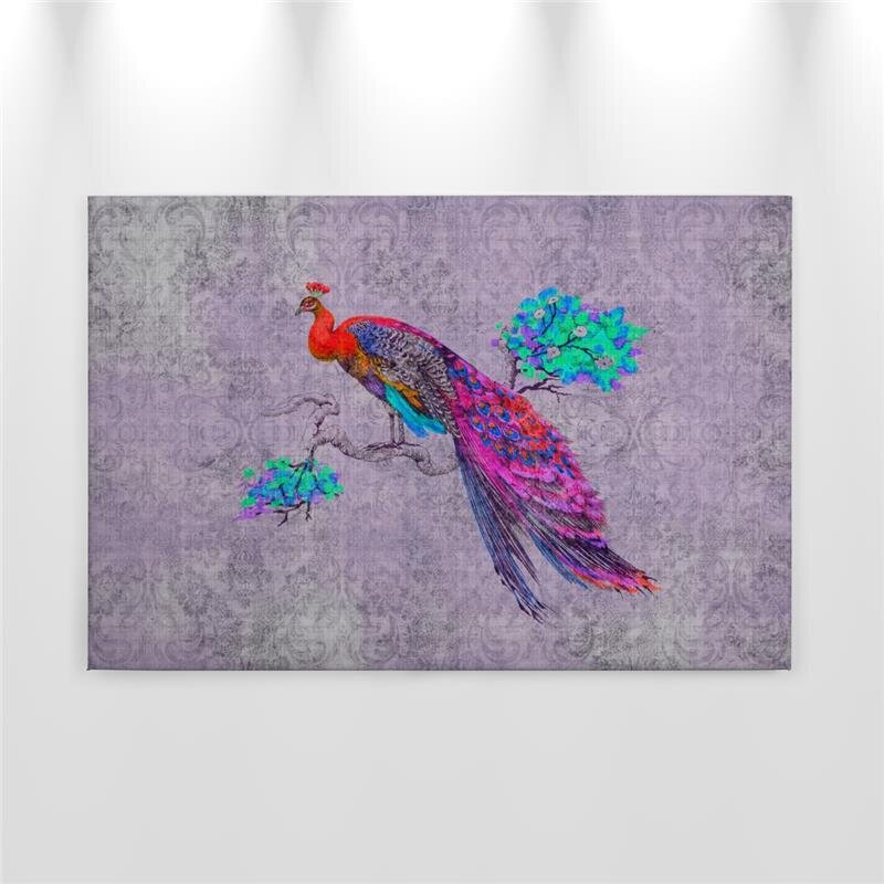 A.S. Création Leinwandbild peacock3 Größe 90cm x 60cm