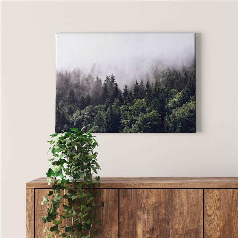 A.S. Création Leinwandbild Foggy Forest Größe 70cm x 50cm