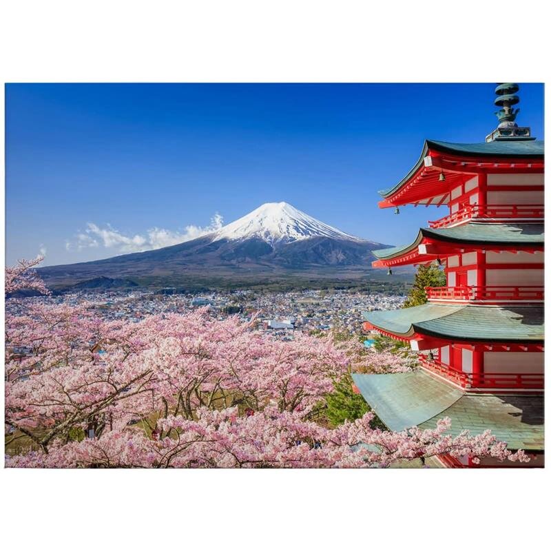 A.S. Création Leinwandbild Mount Fuji Größe 70cm x 50cm