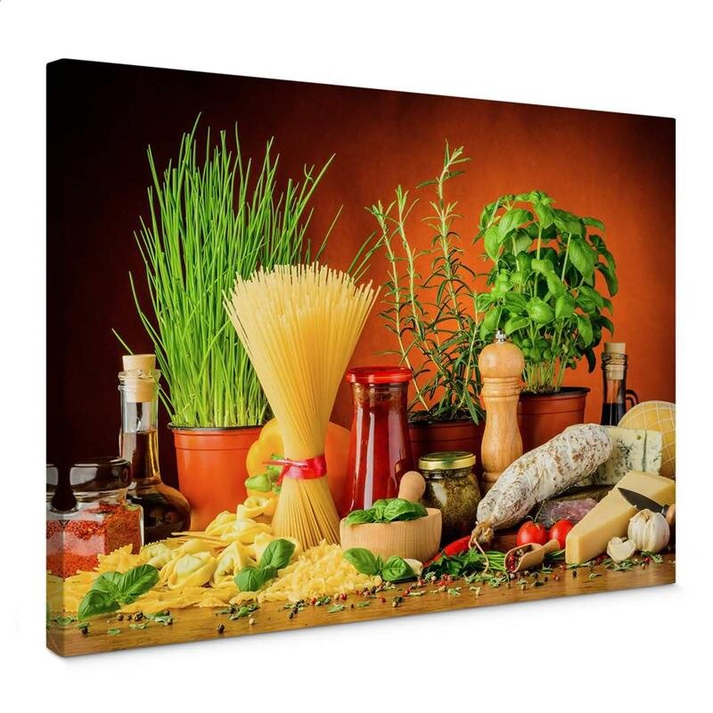 A.S. Création Leinwandbild ItalianCooking Größe 70cm x 50cm