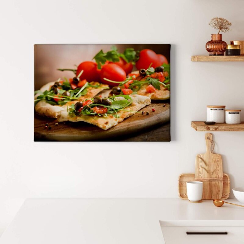 A.S. Création Leinwandbild PizzaItaliana Größe 70cm x 50cm