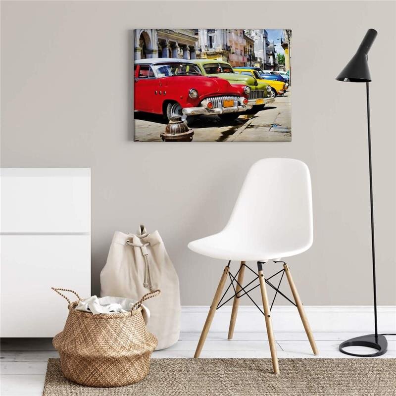 A.S. Création Leinwandbild Cuba Cars Größe 70cm x 50cm