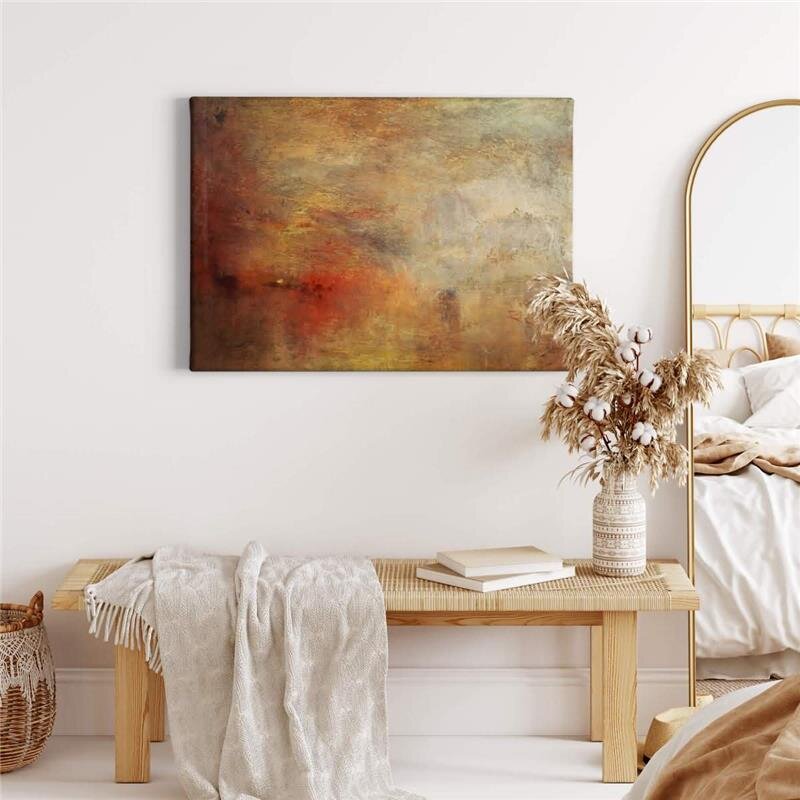 A.S. Création Leinwandbild SunsetAboveSea Größe 70cm x 50cm