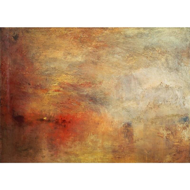 A.S. Création Leinwandbild SunsetAboveSea Größe 70cm x 50cm