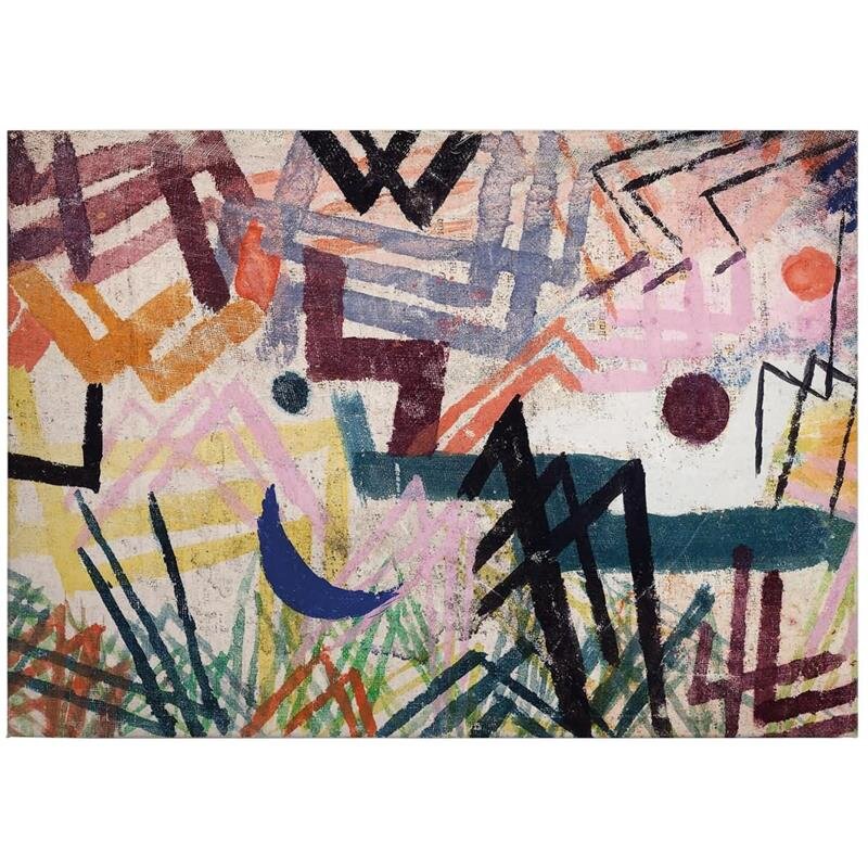 A.S. Création Leinwandbild Klee Landscape Größe 70cm x 50cm