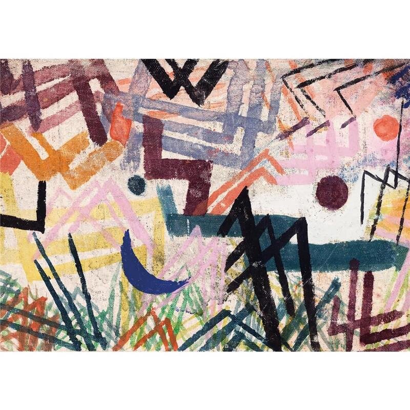 A.S. Création Leinwandbild Klee Landscape Größe 70cm x 50cm