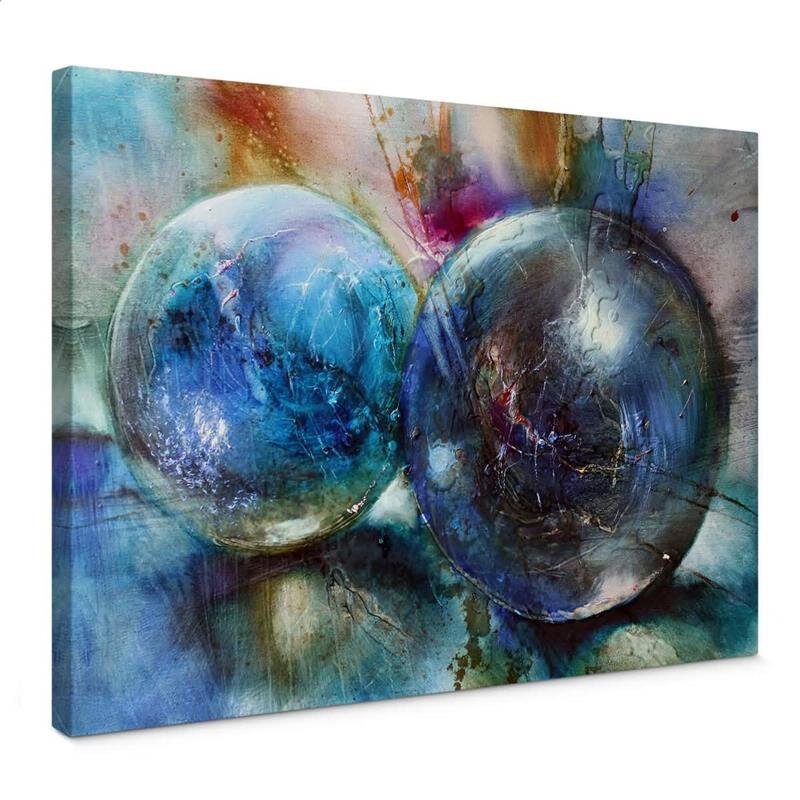 A.S. Création Leinwandbild Blue Mud Größe 70cm x 50cm