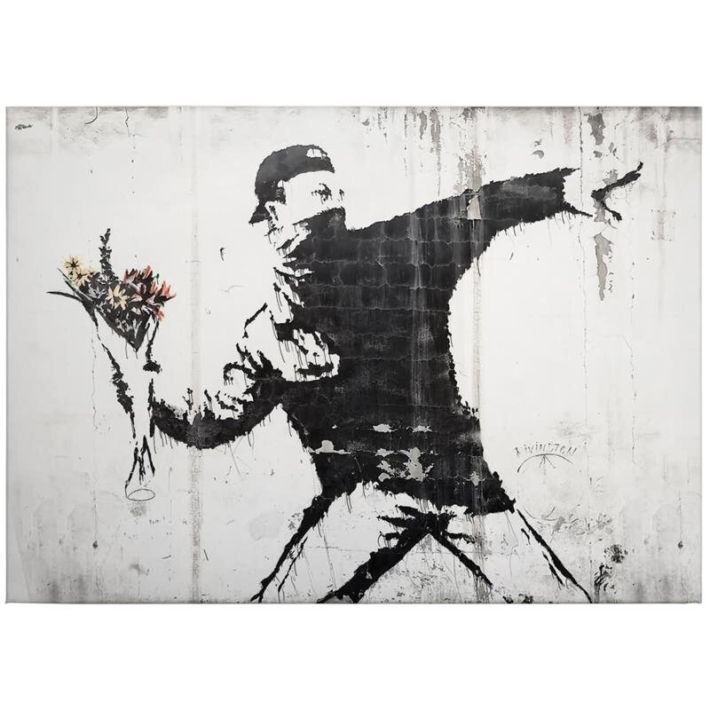 A.S. Création Leinwandbild Flower Thrower Größe 70cm x 50cm