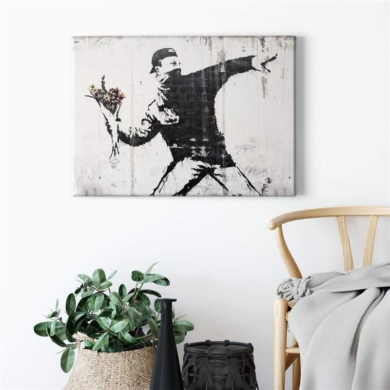 A.S. Création Leinwandbild Flower Thrower Größe 70cm x 50cm