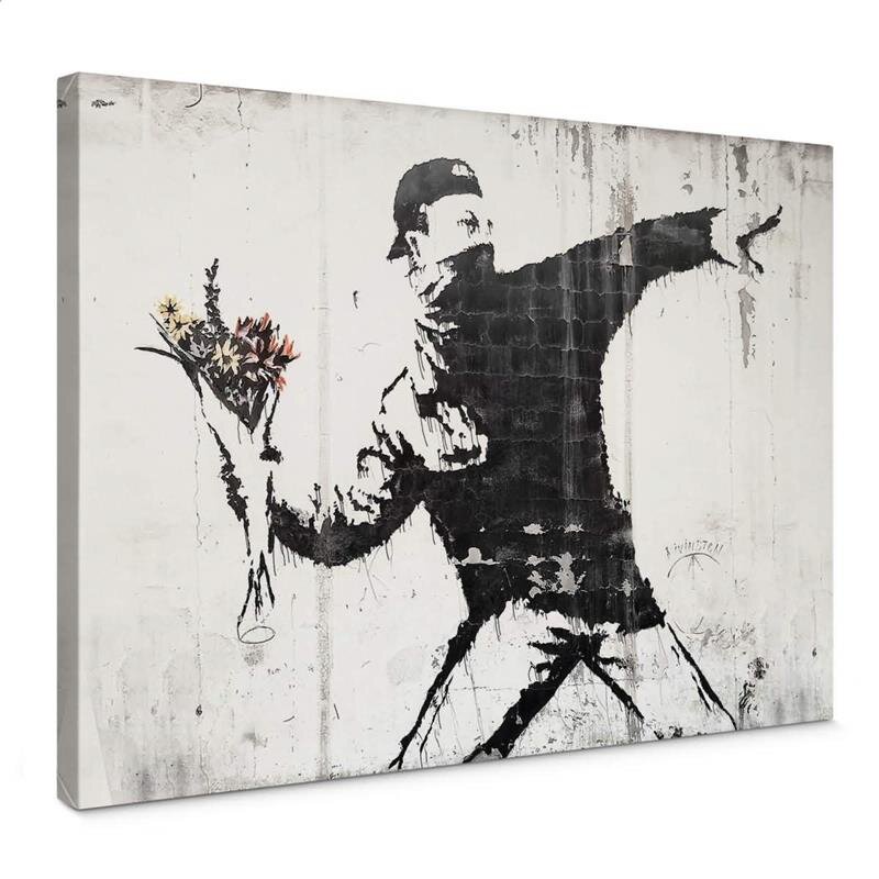 A.S. Création Leinwandbild Flower Thrower Größe 70cm x 50cm