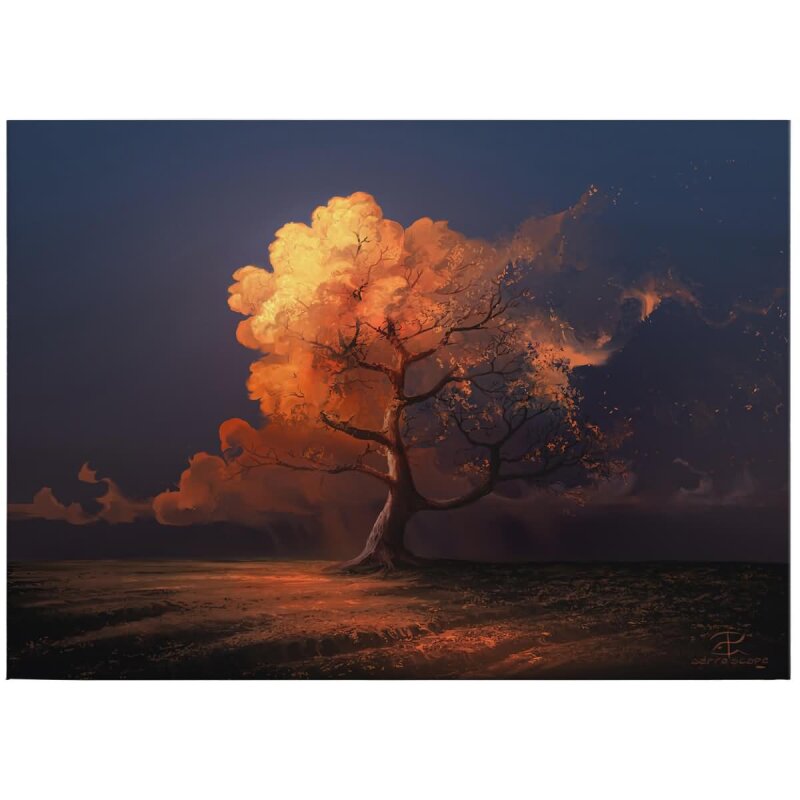 A.S. Création Leinwandbild Late fall Größe 70cm x 50cm