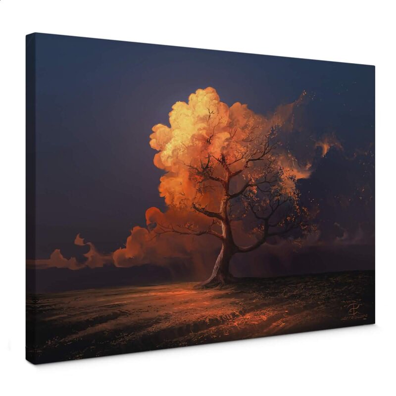 A.S. Création Leinwandbild Late fall Größe 70cm x 50cm