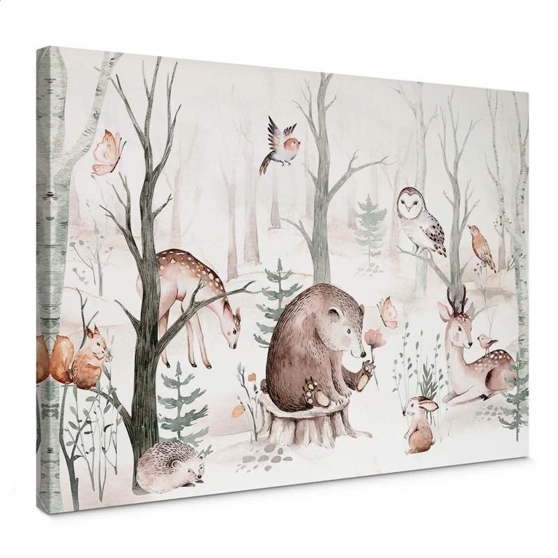 A.S. Création Leinwandbild Forest Friends Größe 70cm x 50cm