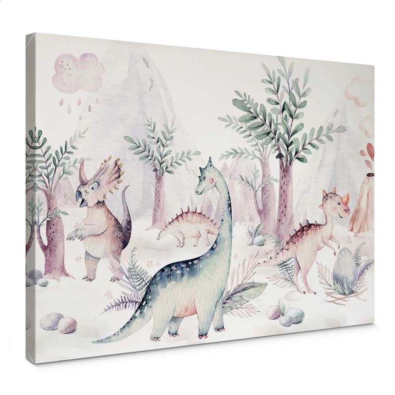 A.S. Création Leinwandbild DinosaursWorld Größe 70cm x 50cm
