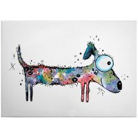 A.S. Cr&eacute;ation Leinwandbild Happy Dog...