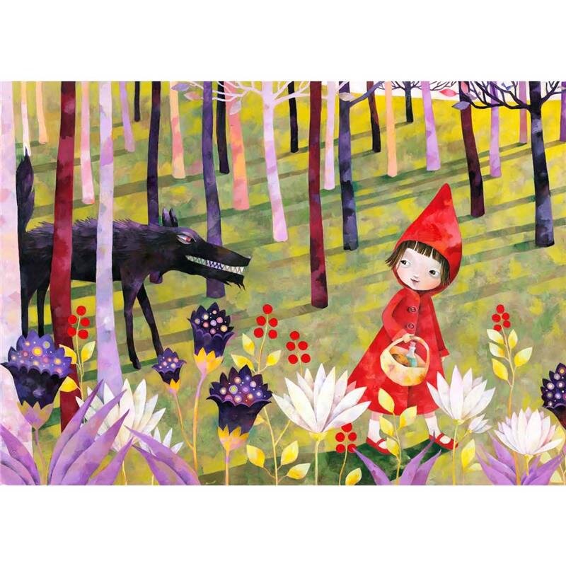 A.S. Création Leinwandbild Riding Hood Größe 70cm x 50cm