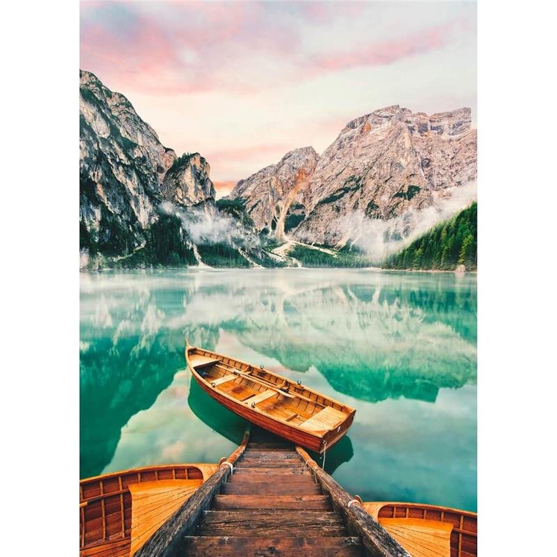 A.S. Création Leinwandbild Lago di Braies Größe 50cm x 70cm