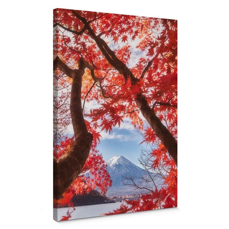 A.S. Création Leinwandbild Red leaves Größe 50cm x 70cm