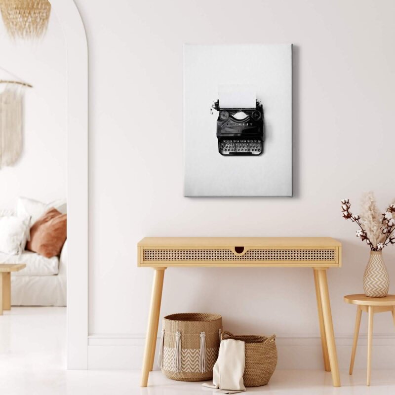A.S. Création Leinwandbild Typewriter Größe 50cm x 70cm