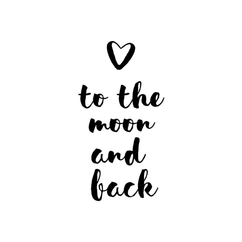 A.S. Création Leinwandbild Moon and back Größe 50cm x 70cm