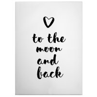 A.S. Cr&eacute;ation Leinwandbild Moon and back...