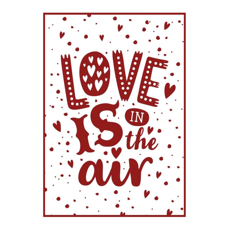 A.S. Création Leinwandbild LoveIsInTheAir Größe 50cm x 70cm