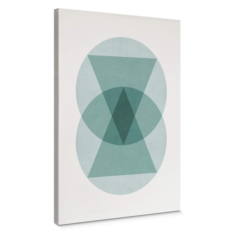 A.S. Création Leinwandbild CirclesTriangl Größe 50cm x 70cm