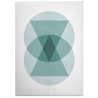 A.S. Cr&eacute;ation Leinwandbild CirclesTriangl...